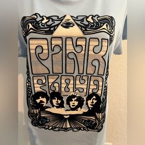 NWOT Lucky Brand Pink Floyd light blue, black velvet t-shirt!